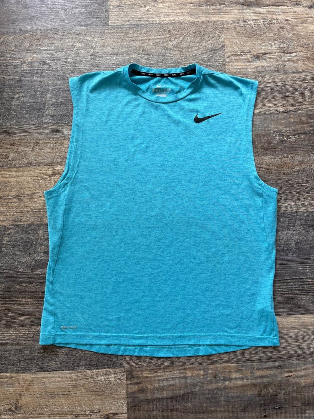 EUC Nike Dri-Fit Men's Heather Turquoise Muscle Tank Top XL